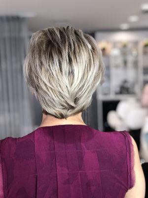 Highlights , tone and haircut