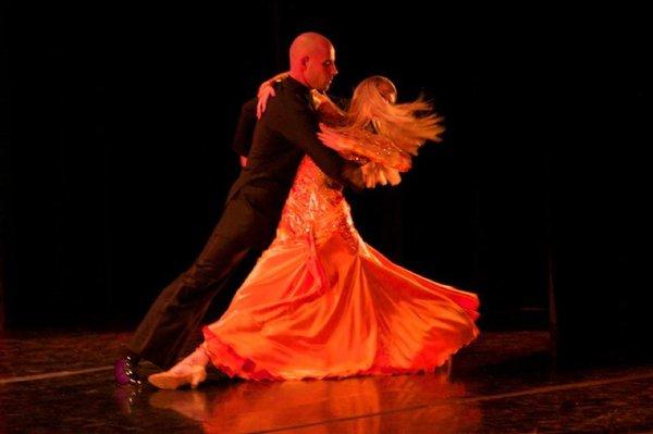 Brook and Rachel dancing the waltz.