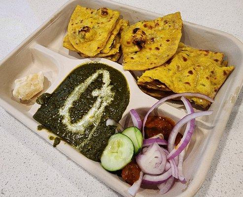 Makki ki roti and sarso ka saag