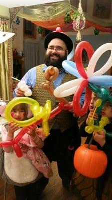 This is me with some of my creations and some happy little girls