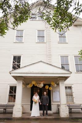 Our Wedding Day at Marin Headlands Center for the Arts. © Julie Mikos Photographer