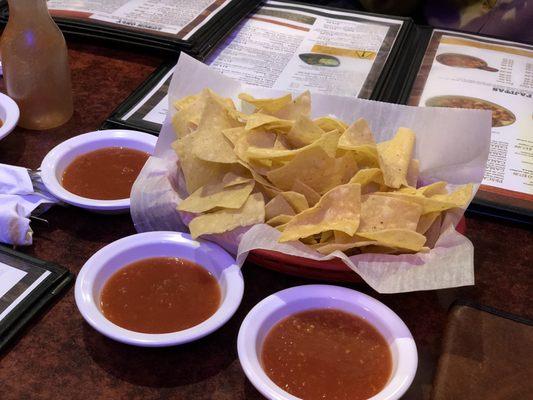 Complimentary Chips & Salsa--Yummy!