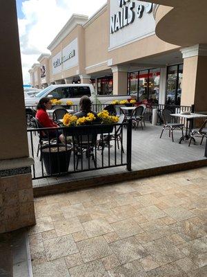 Nice outdoor patio and dog friendly!