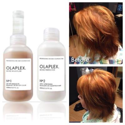 Before and After Olaplex Hair Perfecting Treatment