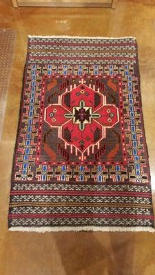 Handmade Baluchi rug, stunning colors!