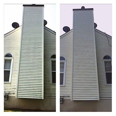 Before and After #powerwashing #hillsboroughnj