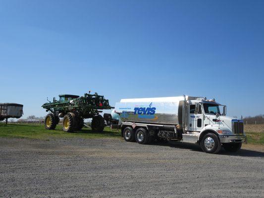 Mobile direct fueling available for large scale heavy duty farm and construction equipment...