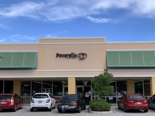 Poverello Thrift Store in Pompano Beach at Powerline and Atlantic.