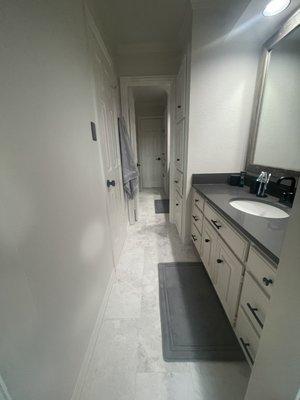 Upstairs bathroom remodel