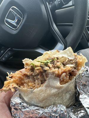 Carne asada burrito