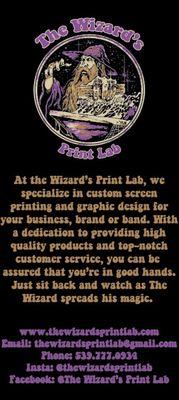 The Wizard’s Print Lab