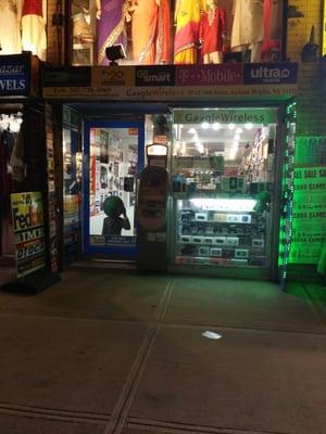 This is the front of the store on 74th Street