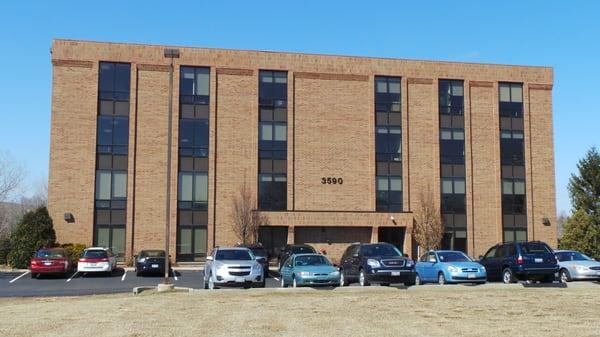 Our office building on the corner of Hobson Road and Double Eagle Drive, by the 7 Bridges Ice Arena and Edward Health and Fitnes