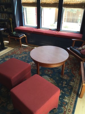 window seat cushions and ottomans