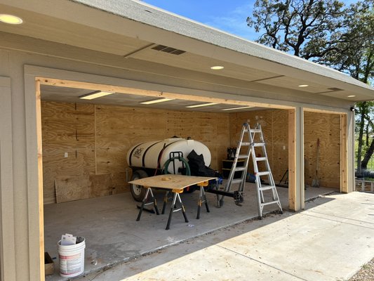 Custom shed electrical