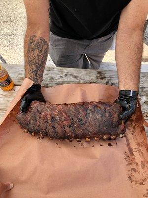 Slow and Low smoked BBQ Ribs!