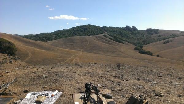 Afternoon on the firing line for a Precision Rifle course where students engaged targets out to around 1150 yards.