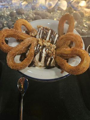 Churro & ice cream