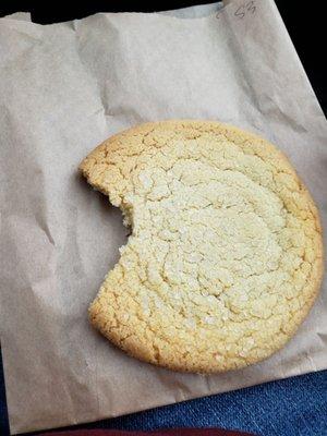 Cookie from the Starbucks inside