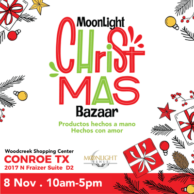 Christmas Market en Moonlight Venue. Apoya a los pequenos negocios y haz tus compras para las proximas celebraciones!!