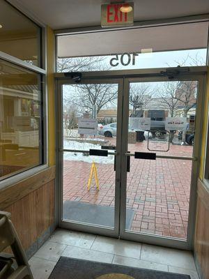 Commercial door repair and hardware replacement