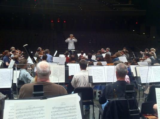 Maestro Carlos Miguel Prieto rehearses Mahler's 7th Symphony before his final performance as Music Director of the orchestra.