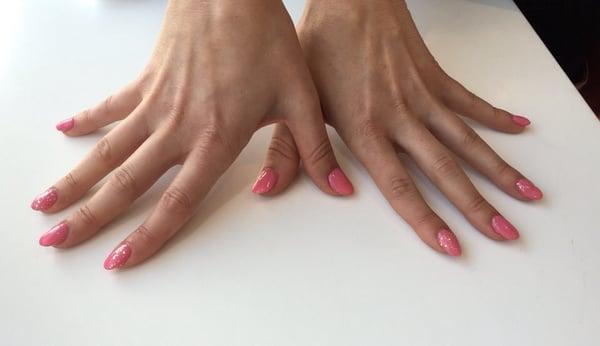 Acrylic nails with Gel polish