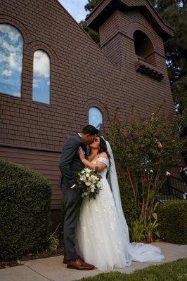 Outside the chapel