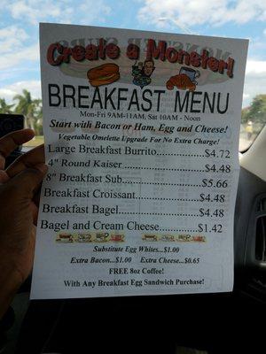 They serve breakfast too!