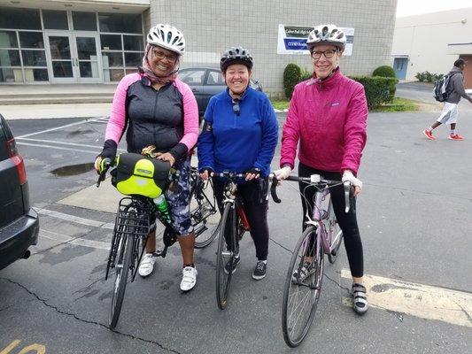 Leading family bike ride Culver City