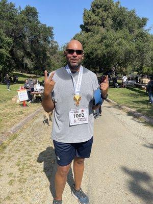 Finished the run 5/10K