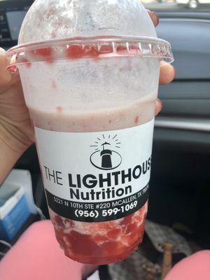 ordered the strawberry cheesecake protein shake