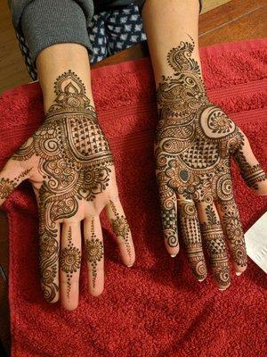 Bride henna