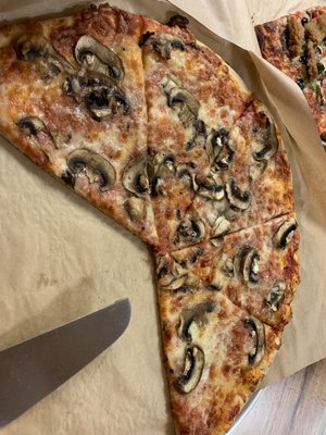 Mushroom pizza