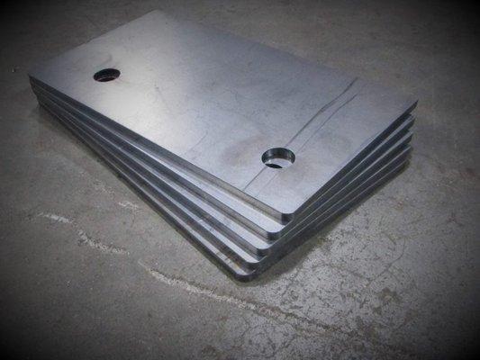 steel cut with a precision plasma plate cutter