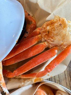 Steamed crab legs