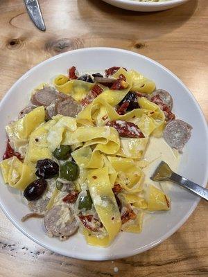 Sausage Pappardelle