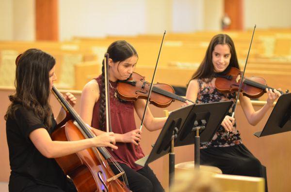 String Trio Performance at Formal Recital