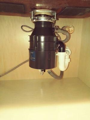 New garbage disposal