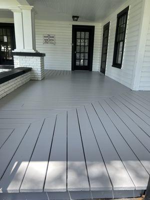 Deck painting.