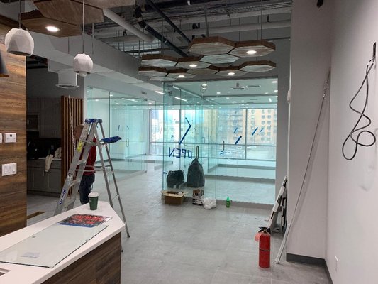 OFFICE GLASS PARTITIONS