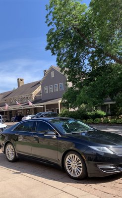 ATX Lux Rides picking up at the Hyatt Lost Pines Resort and Spa in Cedar Creek Texas.