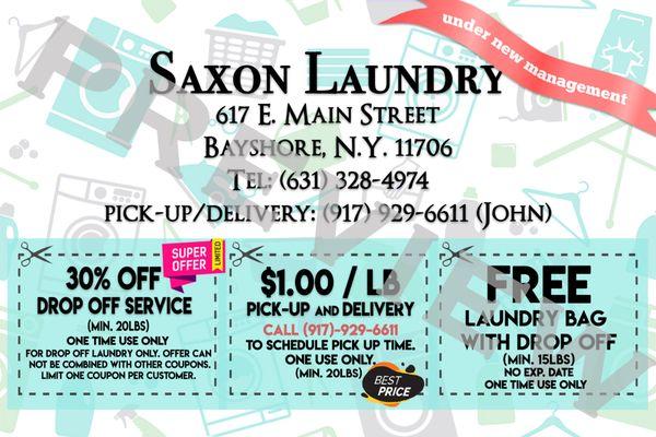 Great deals! Watch out for these new flyers in the neighborhood! Oh, did I mention we also offer same day service? Sweet!