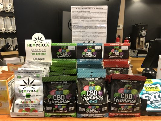 CBD Products? We only carry the highest quality gummies. Hemp Bombs by Global Widget.