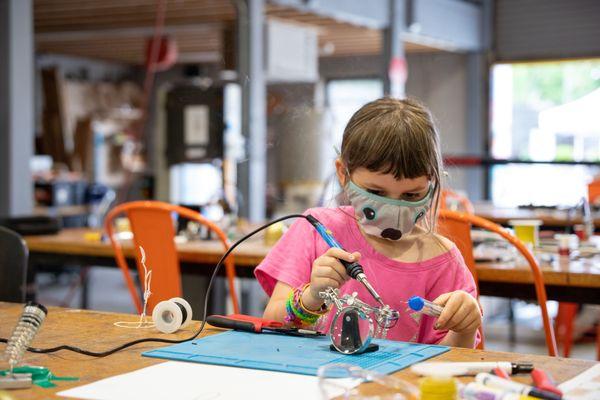 Youth as young as 5 and 6 can learn how to solder or weld - they just need to want it.