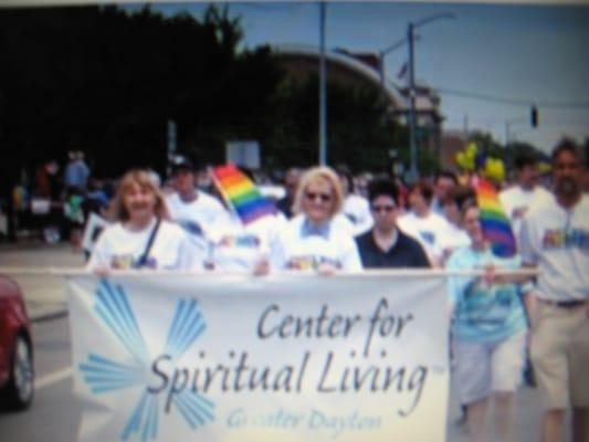 Pride walk in Dayton ,Ohio w the center for spiritual living .