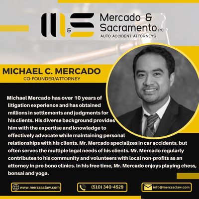 MEET OUR TEAM!
Featuring Attorney Mike 

Connect with us!
www.mercsaclaw.com
(510) 340-4529
info@mercsaclaw.com