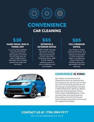 Convenience Car Cleaning