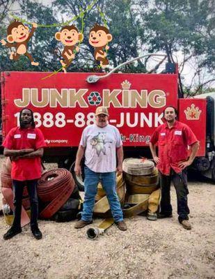 Primarily Primates in San Antonio is a monkey sanctuary! We donated these old fire hoses from SAFD, which the monkeys will play on daily!