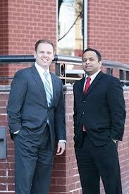 Chris Jeter and Mario Massillamany at the Hamilton County Courthouse.